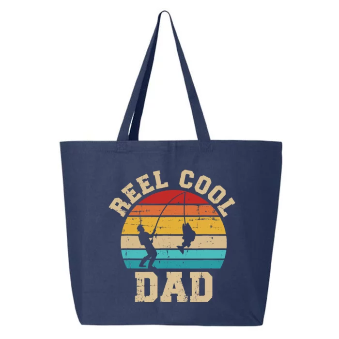 Reel cool dad fishing vintage retro 25L Jumbo Tote