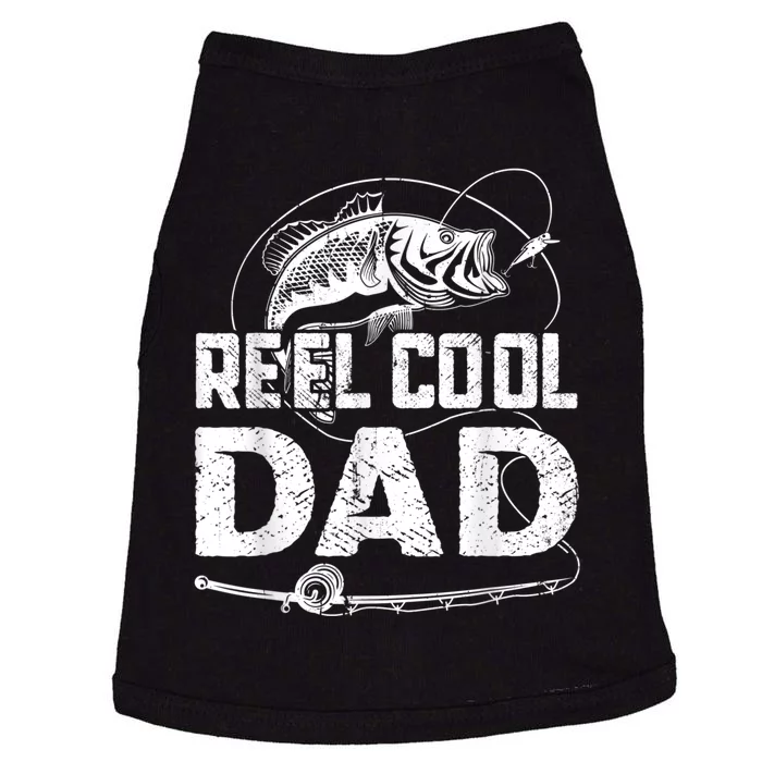 Reel Cool Dad Fishing Daddy Fathers Day Funny Doggie Tank