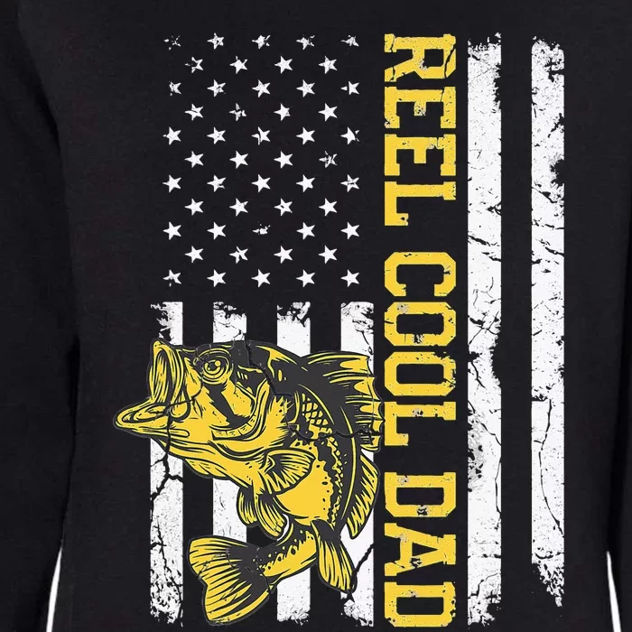 REEL COOL DAD Fishing Father's Day Gift 4th of July Dad Joke Womens California Wash Sweatshirt