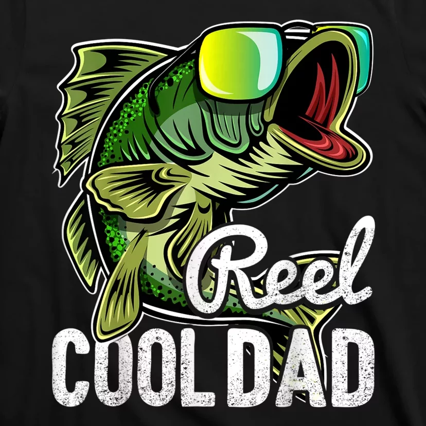 Reel Cool Dad Fishing Sunglasses Funny Fathers Day Gift T-Shirt