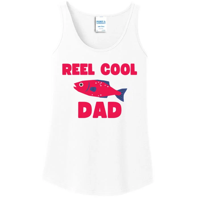 Reel Cool Dad Funny Fishing Dad Ladies Essential Tank