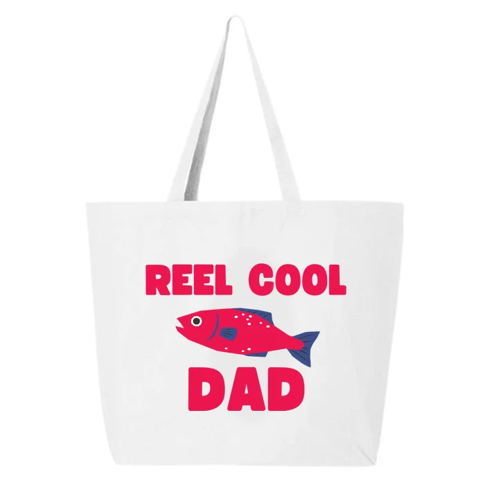 Reel Cool Dad Funny Fishing Dad 25L Jumbo Tote