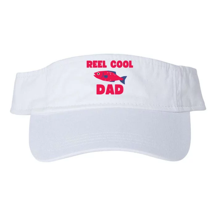 Reel Cool Dad Funny Fishing Dad Valucap Bio-Washed Visor