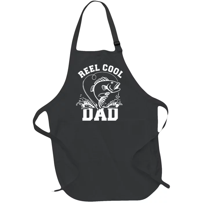 Reel cool dad fishing Full-Length Apron With Pocket