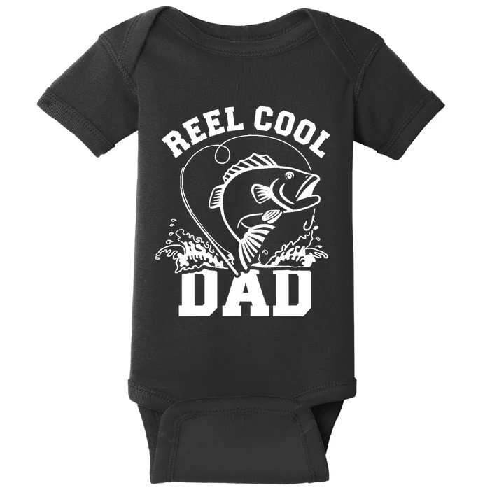 Reel cool dad fishing Baby Bodysuit