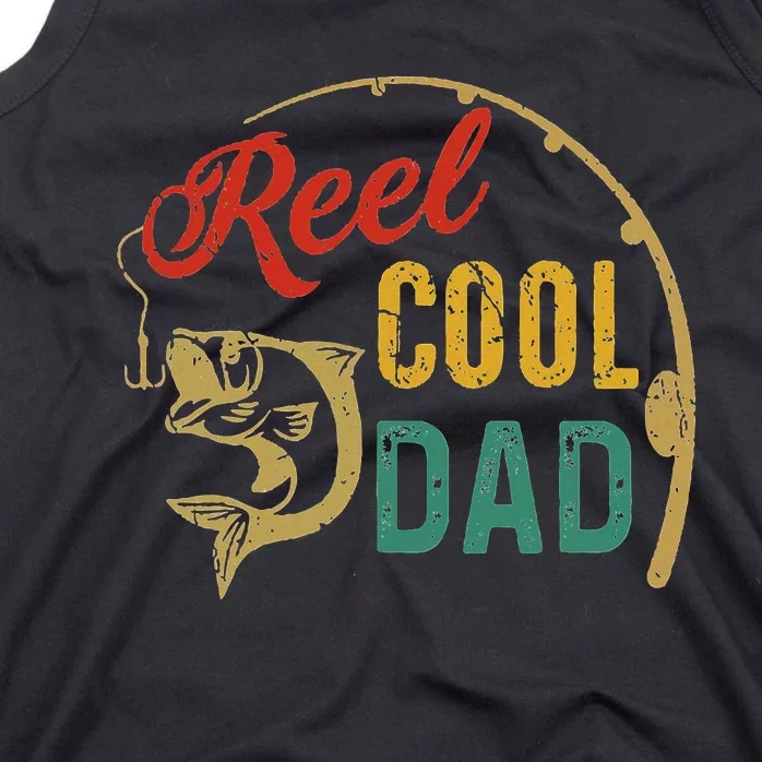 Reel Cool Dad FatherS Day Fishing Tank Top