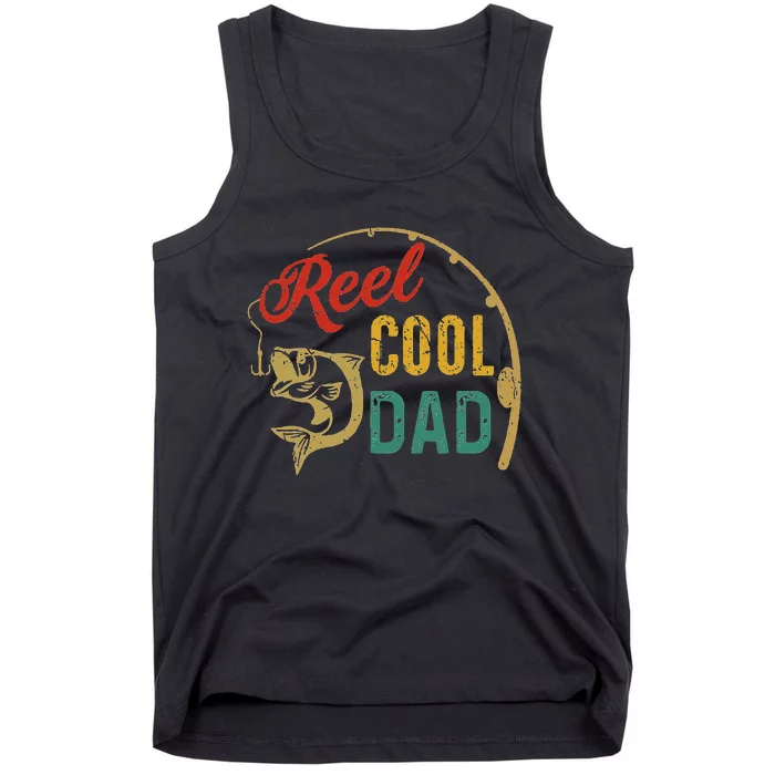 Reel Cool Dad FatherS Day Fishing Tank Top