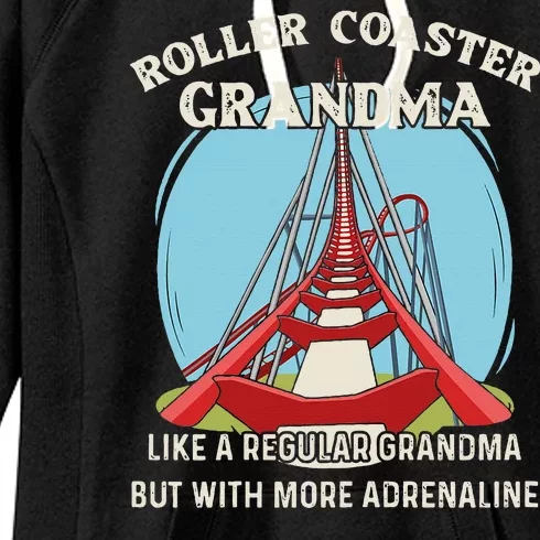 Roller Coaster Design For Your Roller Coaster Grandma Women's Fleece Hoodie