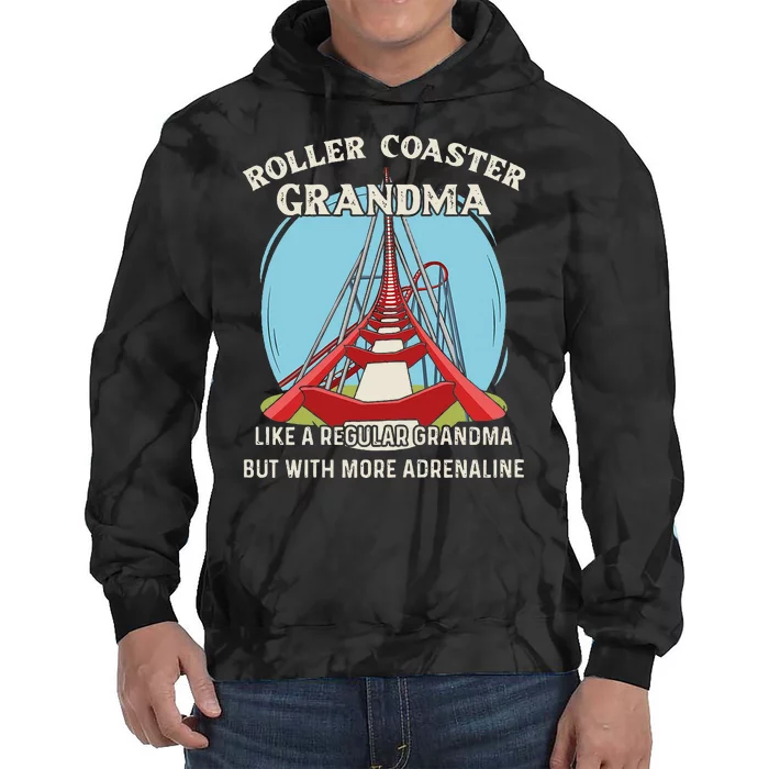 Roller Coaster Design For Your Roller Coaster Grandma Tie Dye Hoodie