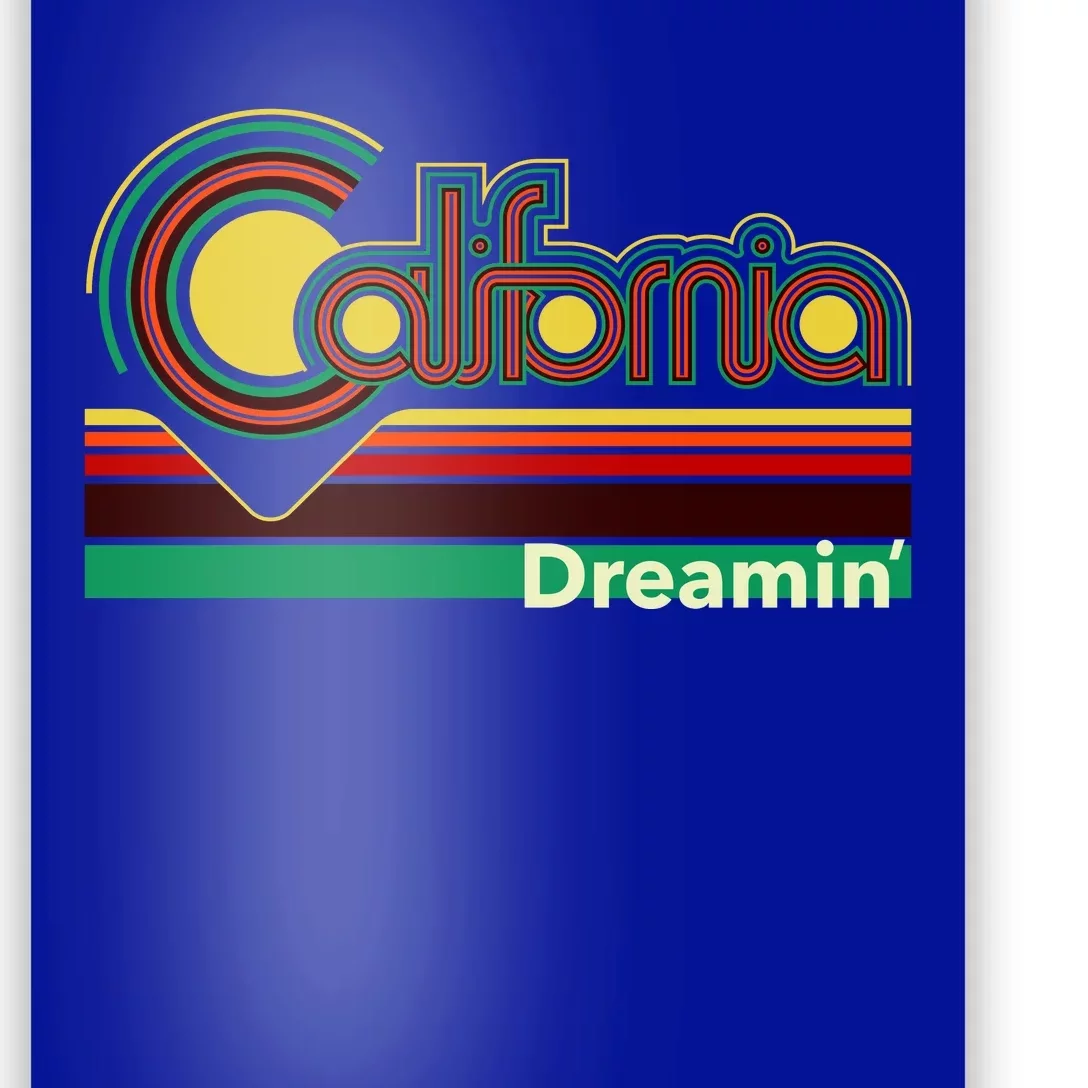 Retro California Dreamin Poster