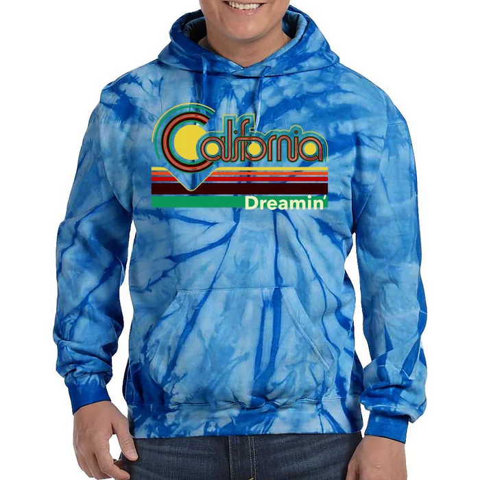 Retro California Dreamin Tie Dye Hoodie