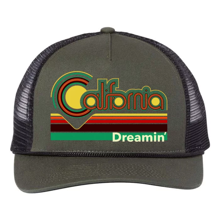 Retro California Dreamin Retro Rope Trucker Hat Cap