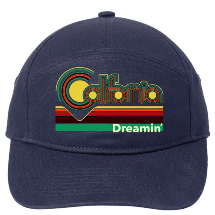 Retro California Dreamin 7-Panel Snapback Hat