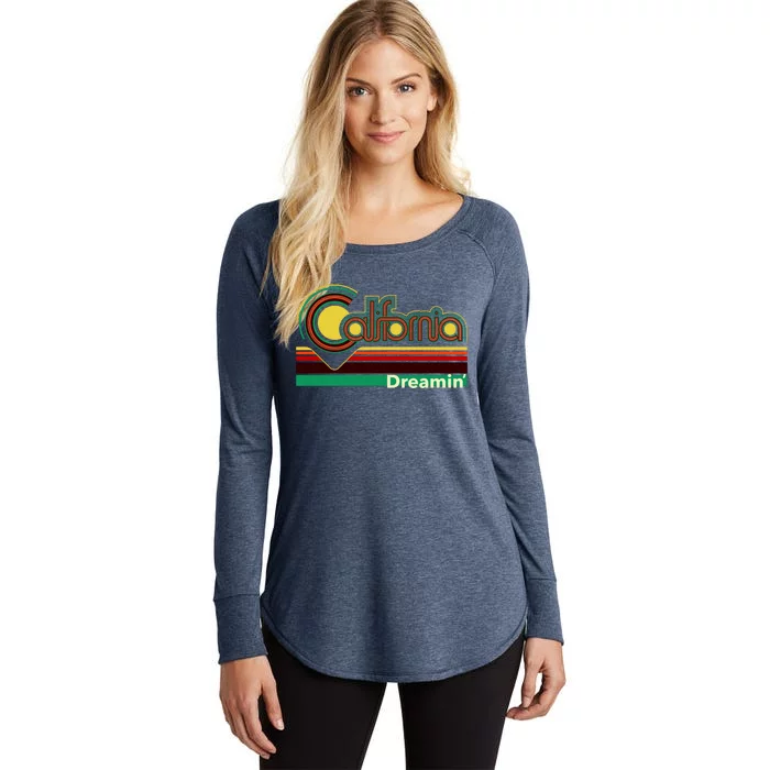 Retro California Dreamin Women's Perfect Tri Tunic Long Sleeve Shirt