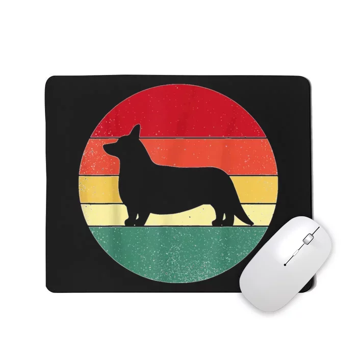 Retro Corgi Dog Owner Pet Lover Welsh Corgi Father Novelty Mousepad