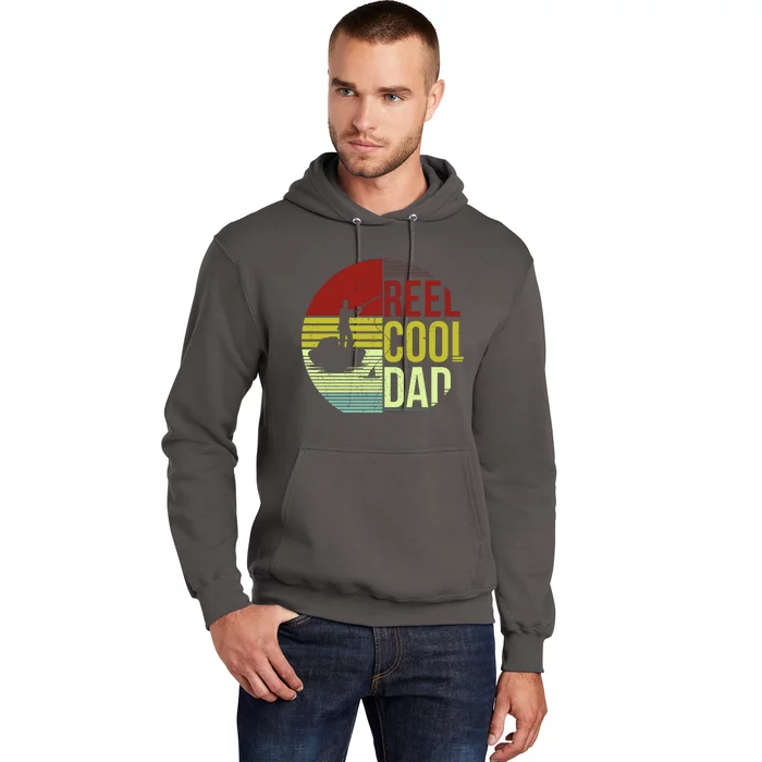 Reel Cool Dad Funny Fishing Fish Hoodie