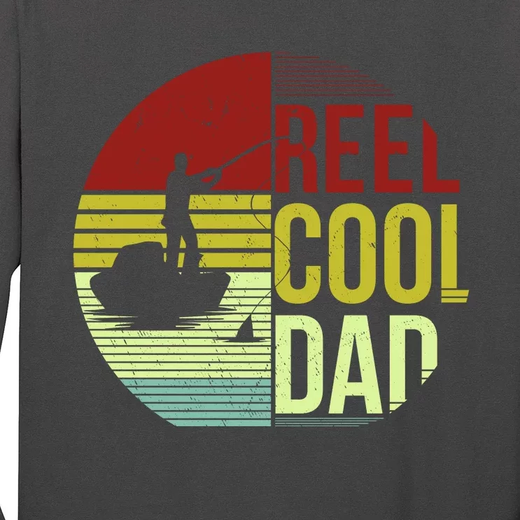 Reel Cool Dad Funny Fishing Fish Long Sleeve Shirt