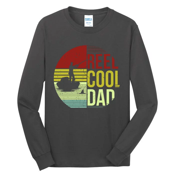 Reel Cool Dad Funny Fishing Fish Tall Long Sleeve T-Shirt