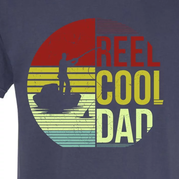 Reel Cool Dad Funny Fishing Fish Garment-Dyed Heavyweight T-Shirt