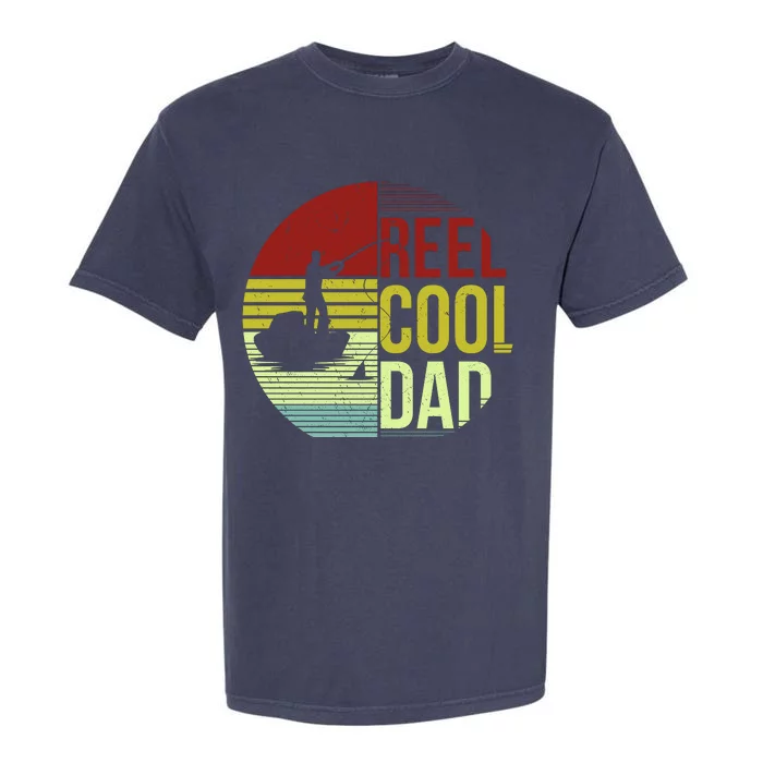 Reel Cool Dad Funny Fishing Fish Garment-Dyed Heavyweight T-Shirt