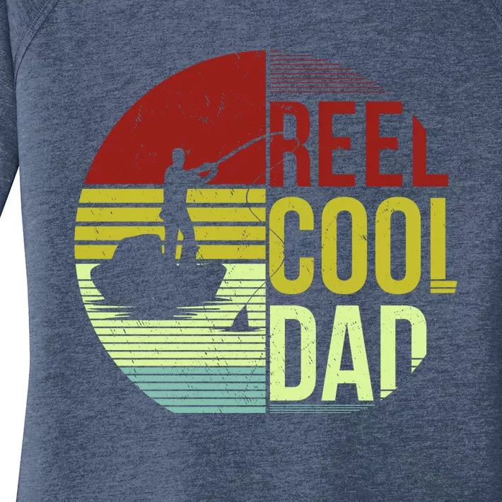 Reel Cool Dad Funny Fishing Fish Women's Perfect Tri Tunic Long Sleeve Shirt