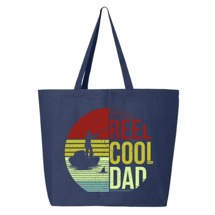 Reel Cool Dad Funny Fishing Fish 25L Jumbo Tote