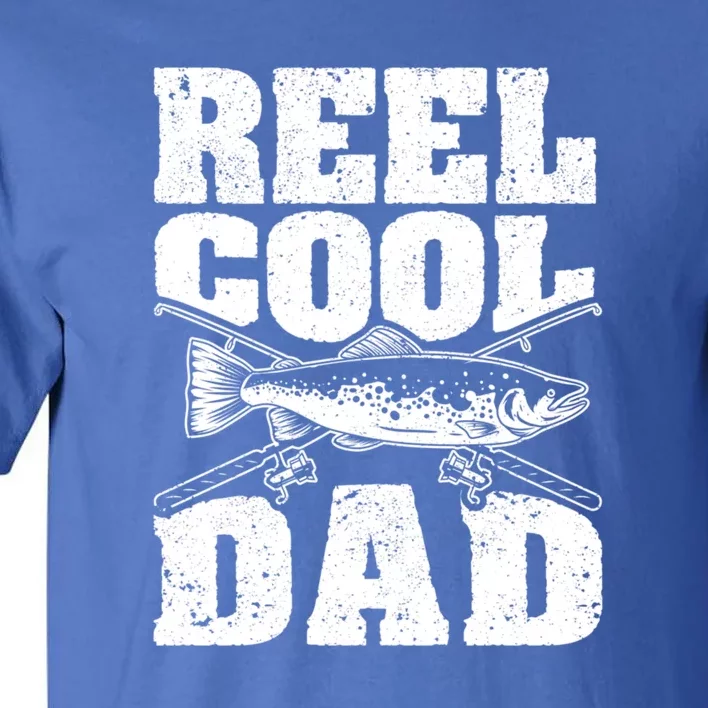 Reel Cool Dad Funny Fishing Lover Father's Day Gift Tall T-Shirt