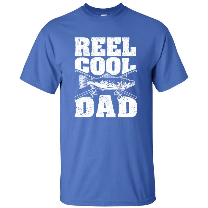 Reel Cool Dad Funny Fishing Lover Father's Day Gift Tall T-Shirt