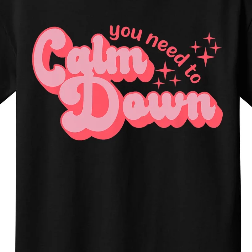 Retro Calm Down Kids T-Shirt