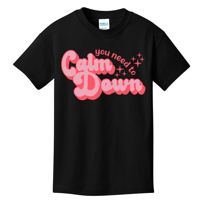 Retro Calm Down Kids T-Shirt