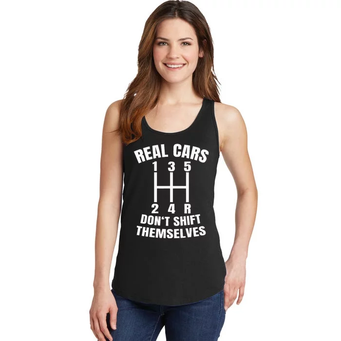 Real Cars DonT Shift Themselves Mechanic Auto Racing Ladies Essential Tank