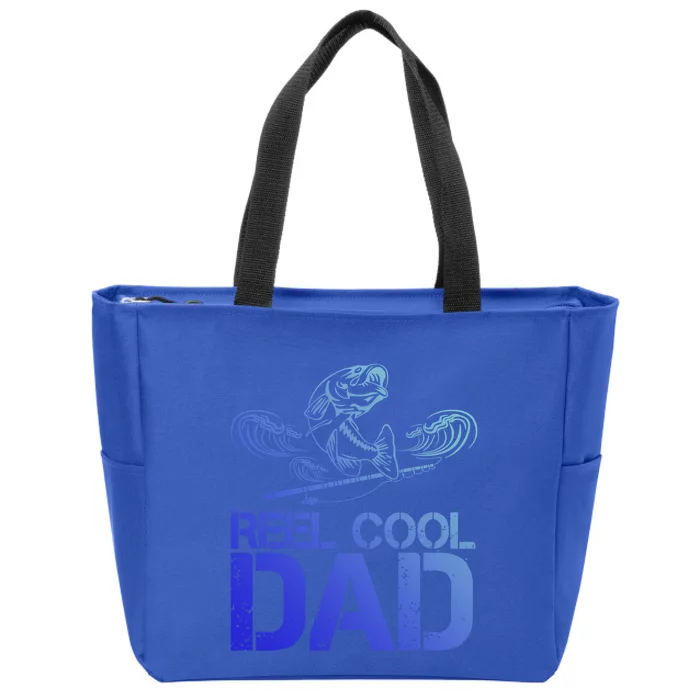 Reel Cool Dad Best Daddy Ever Fishing Lovers Fathers Day Gift Zip Tote Bag