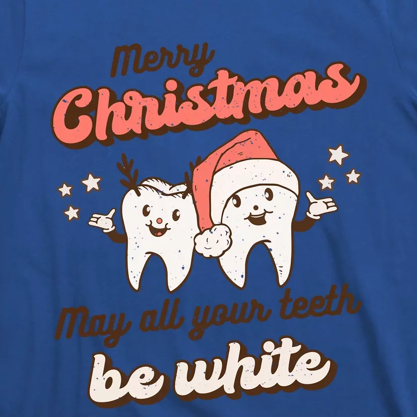 Retro Christmas Dentist Teeth Squad Funny Santa Claus Xmas Great Gift T-Shirt