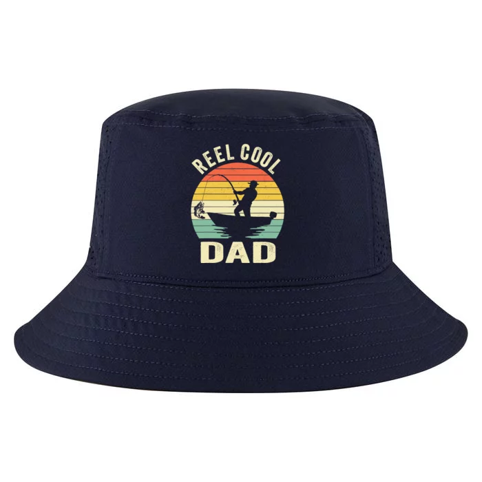 Reel Cool Dad Fishing Daddy Fathers Day Gift Cool Comfort Performance Bucket Hat