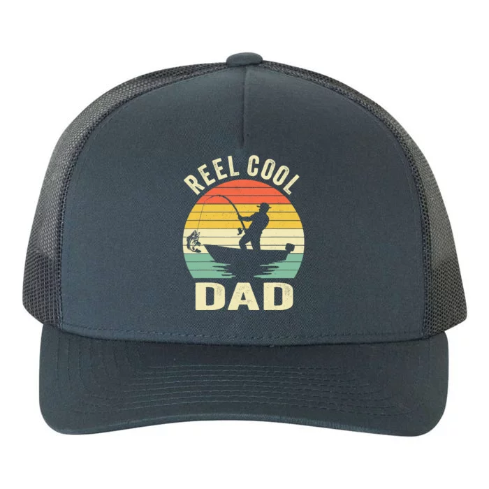 Reel Cool Dad Fishing Daddy Fathers Day Gift Yupoong Adult 5-Panel Trucker Hat