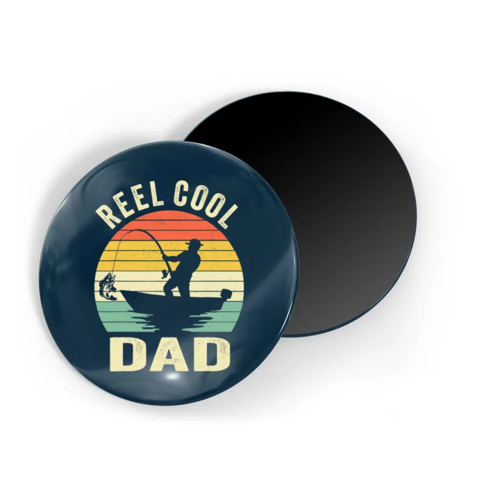 Reel Cool Dad Fishing Daddy Fathers Day Gift Magnet