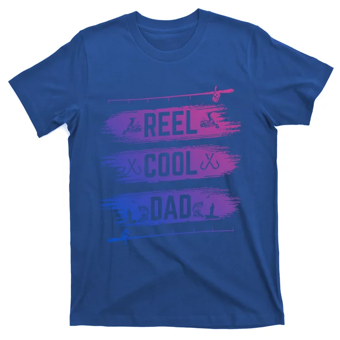 Reel Cool Dad Fisher Daddy Father Day Funny Gift Fishing Gift T-Shirt