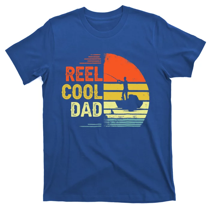 Reel Cool Dad Fisher Daddy Fathers Day Retro Vintage Great Gift T-Shirt