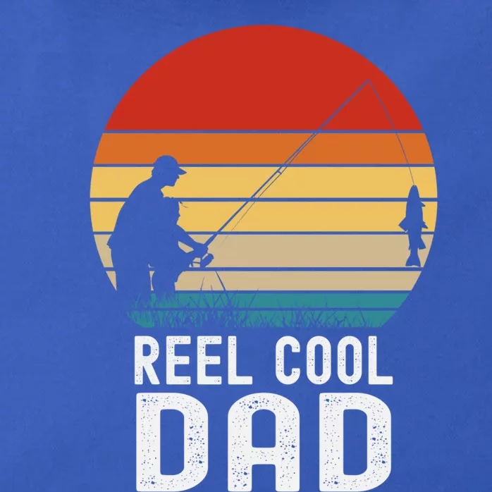 Reel Cool Dad Grandad Fisher Daddy Father's Day Fishing Gift Zip Tote Bag