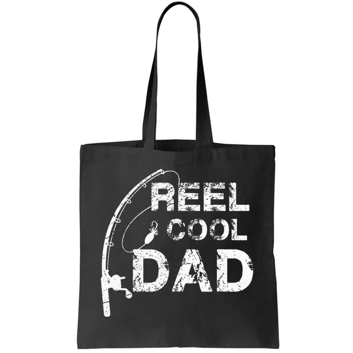 Reel Cool Dad Fishing Daddy Fathers Day Gif Tote Bag