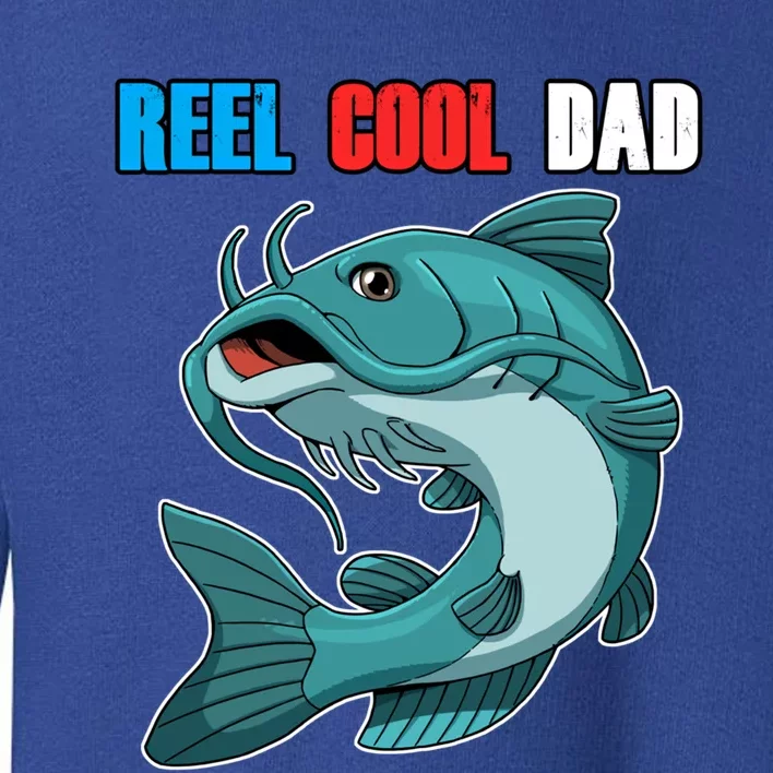 Reel Cool Dad Great Gift Daddy Fathers Day Fishing Gift Funny Gift Toddler Sweatshirt