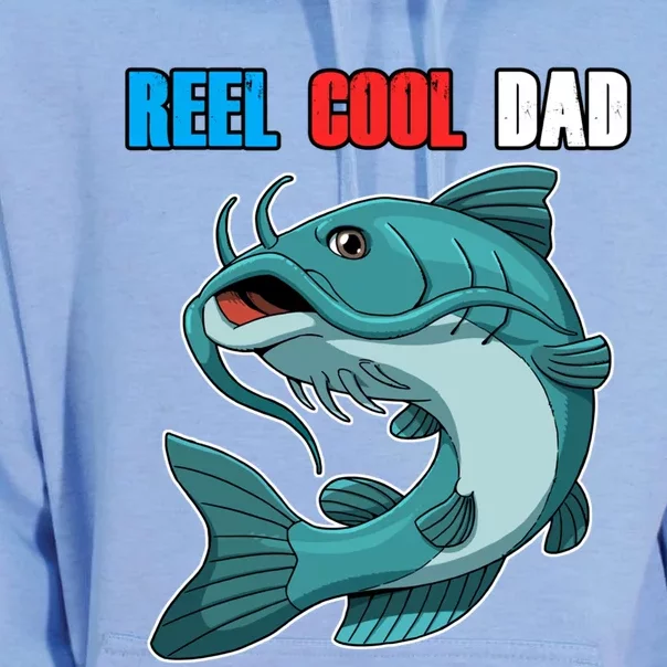 Reel Cool Dad Great Gift Daddy Fathers Day Fishing Gift Funny Gift Unisex Surf Hoodie