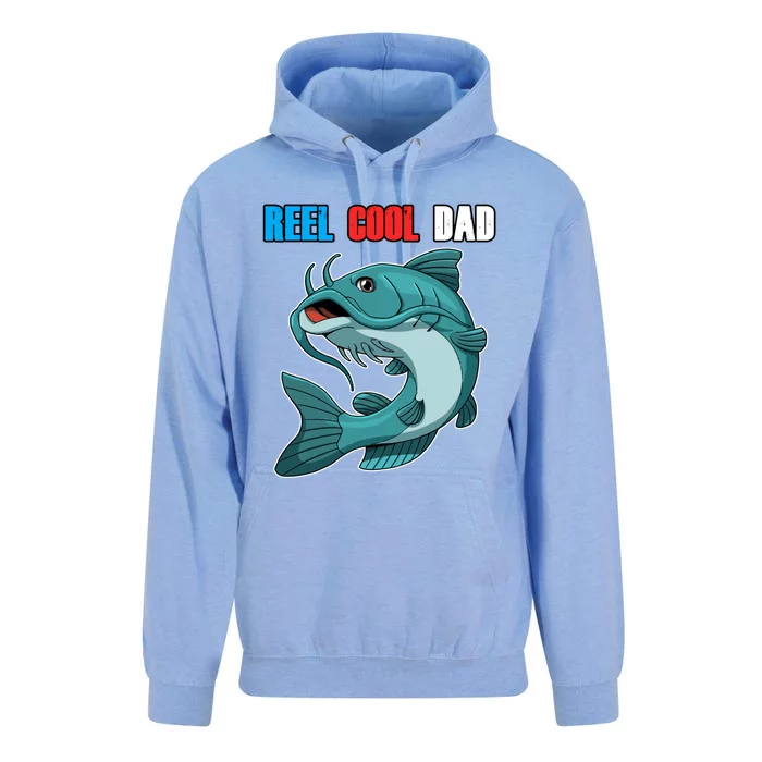 Reel Cool Dad Great Gift Daddy Fathers Day Fishing Gift Funny Gift Unisex Surf Hoodie