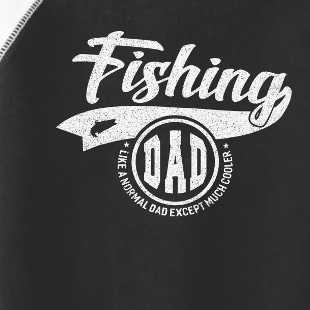 Reel Cool Dad Fishing Daddy Father's Day Gift Toddler Fine Jersey T-Shirt