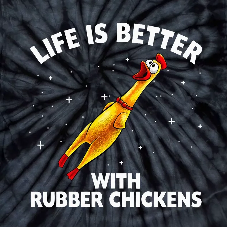 Rubber Chicken Design Chicken Toy Lovers Tie-Dye T-Shirt