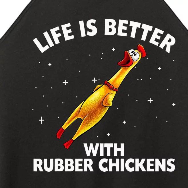 Rubber Chicken Design Chicken Toy Lovers Women’s Perfect Tri Rocker Tank