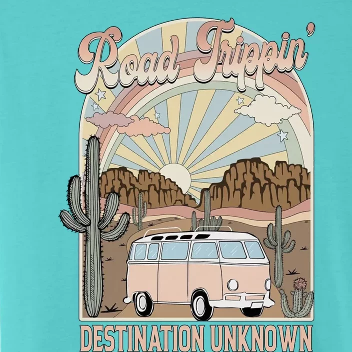 Retro Cactus Desert Adventure Rainbow Road Trippin Gift ChromaSoft Performance T-Shirt