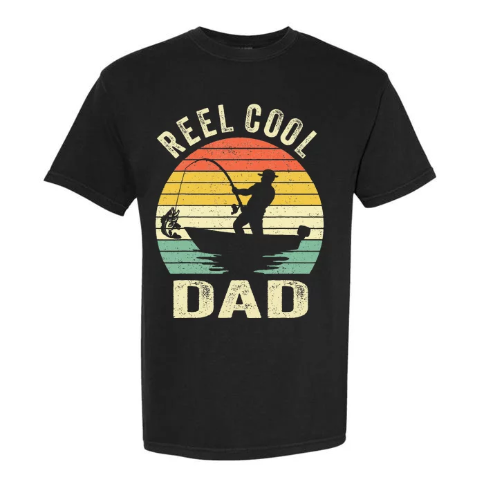 Reel Cool Dad Fishing Daddy Fathers Day Garment-Dyed Heavyweight T-Shirt