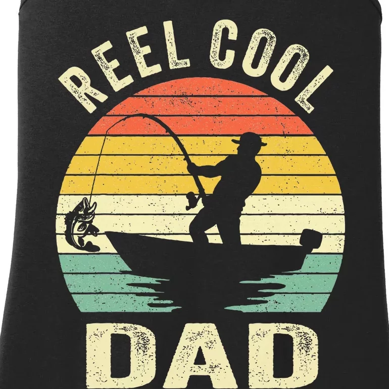 Reel Cool Dad Fishing Daddy Fathers Day Ladies Essential Tank