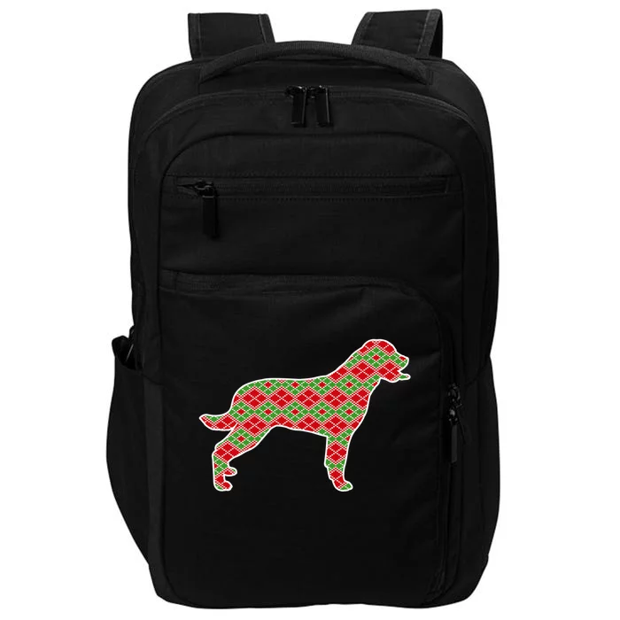 Rottweiler Christmas Dog Lover Gift Impact Tech Backpack